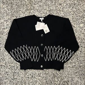 & Other Stories Embroidered Cardigan Size Large NWT